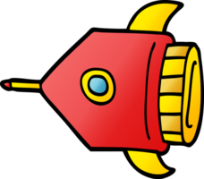 Cartoon-Doodle-Rakete png