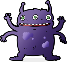 monstre extraterrestre de dessin animé png