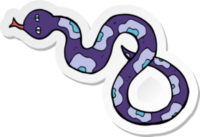 adesivo di un serpente cartone animato png