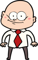 cartone animato manager uomo fissando png