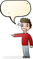 cartoon man with popping out eyes with speech bubble png