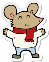 sticker of a cartoon mouse png