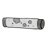 hand drawn cartoon old pipe png