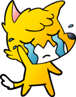 personnage de dessin animé triste petit renard png