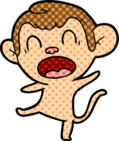 shouting cartoon monkey dancing png