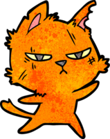 harte Cartoon-Katze png