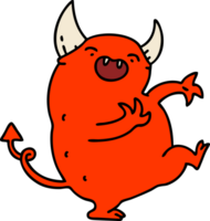 cartoon of a dancing devil png