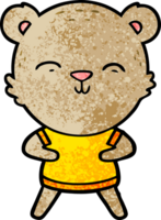 urso de desenho animado feliz png