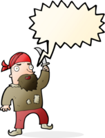 cartoon pirate with speech bubble png