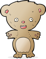 ours en peluche de dessin animé png