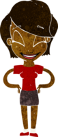 cartoon woman with hands on hips png