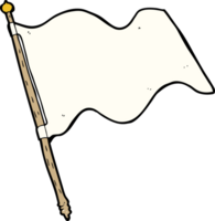 bandera blanca de dibujos animados png
