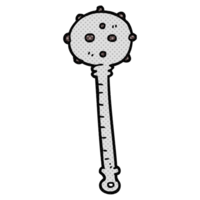 hand drawn cartoon medieval mace png