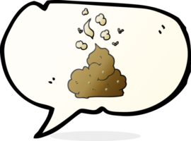 hand drawn speech bubble cartoon gross poop png