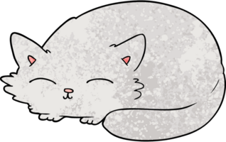 gato de dibujos animados durmiendo png