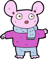 cartoon mouse in clothes png