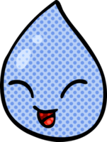 cartoon doodle rain drop png