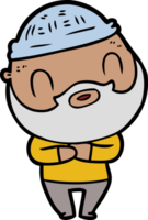 homme barbu de dessin animé png