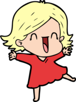 cartoon laughing woman png