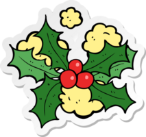 sticker of a cartoon holly png