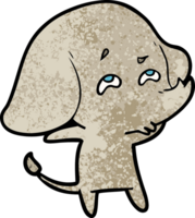 elefante de dibujos animados recordando png