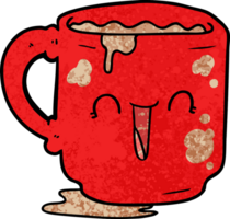 taza de oficina sucia de dibujos animados png