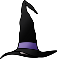 chapeau de sorcière doodle dessin animé png