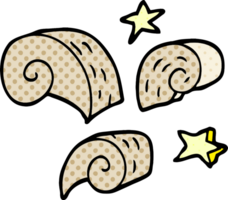 cartoon doodle swirl decorative elements png
