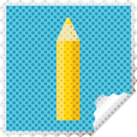 orange coloring pencil graphic square sticker stamp png