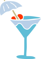 Cartoon-Doodle-Martini-Getränk png