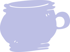 tasse de griffonnage de dessin animé png