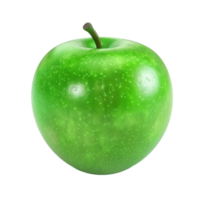 grön äpple på transparent bakgrund ai-genererad png