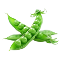 green peas on a transparent background AI-Generated png