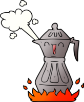 cartoon coffee pot png