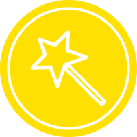 magic wand circular icon symbol png