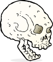 cartoon spooky skull png