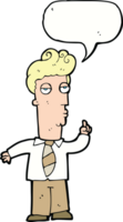 cartoon bored man asking question with speech bubble png