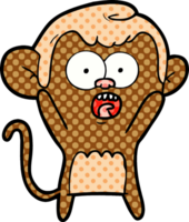 cartoon shocked monkey png