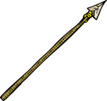 cartoon primitive spear png