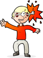 cartoon amazed man png