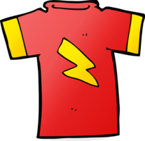cartoon t shirt with lightning bolt png