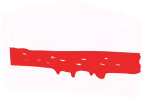 flat color illustration of cake png