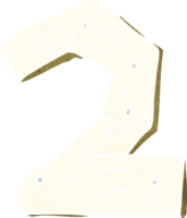 cartoon wooden number png