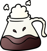 gradient illustration cartoon coffee jug png