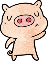 cartoon content pig png