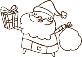 Santa Claus Charcoal Drawing png