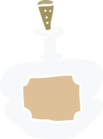 bouteille de parfum doodle dessin animé png