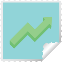 performance arrow graphic square sticker stamp png