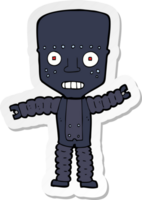 sticker of a cartoon robot png