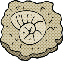 comic book style cartoon ancient fossil png